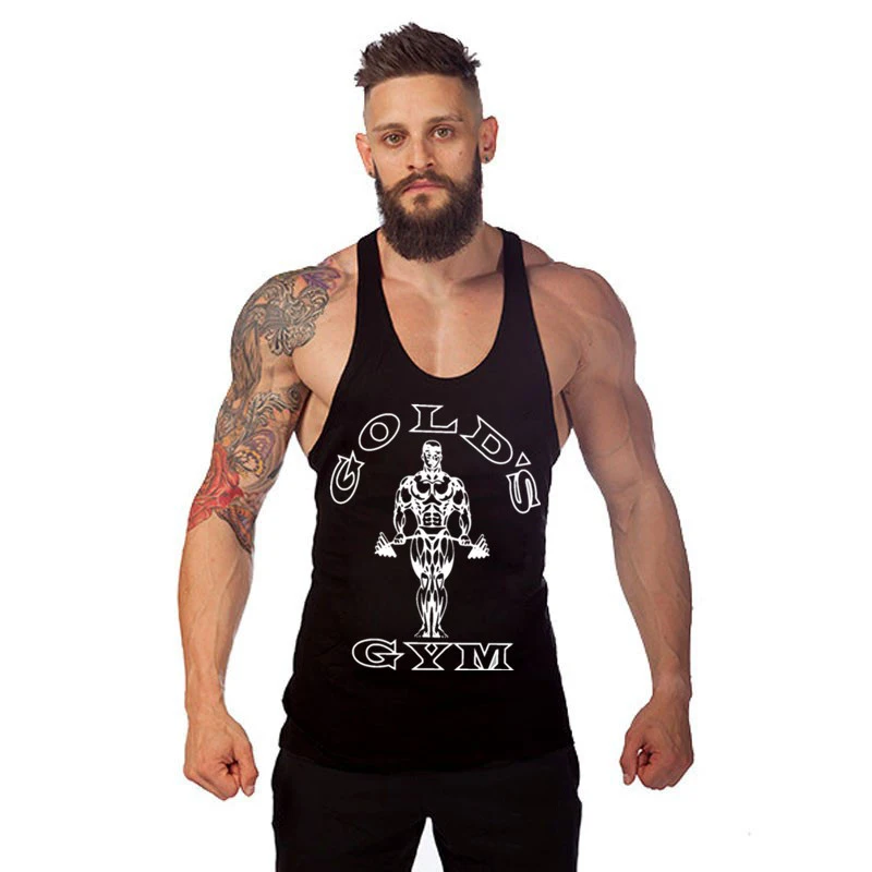 Golds Gyms Clothing Tank Top Men Brand Mens Bodybuilding Clothes ...