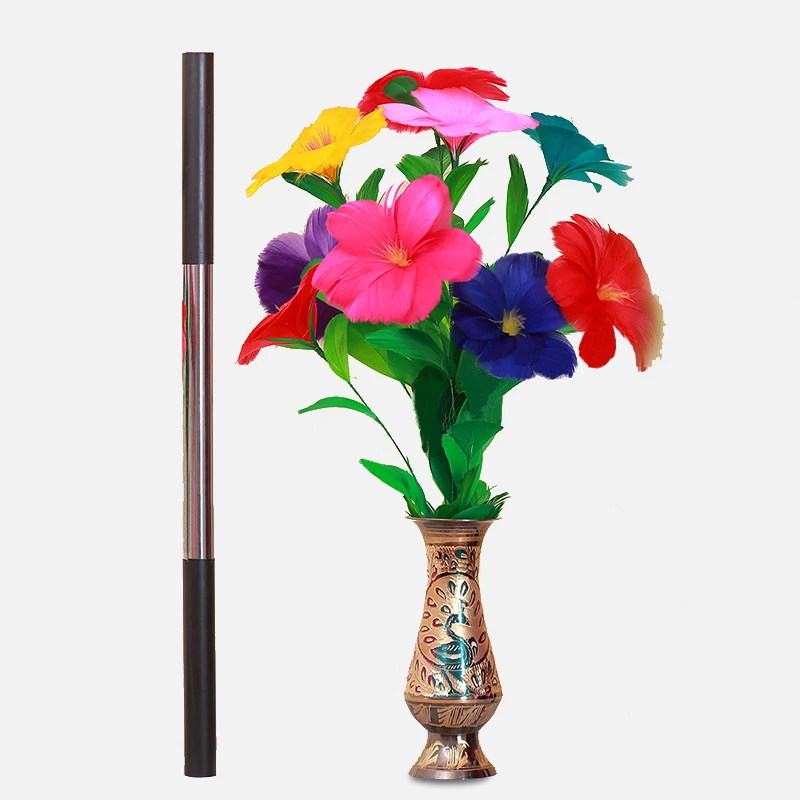 マジックスティックに花 ポット 杖に羽花手品魔法の小道具 Trick Magic Magic Tricksmagic Props Aliexpress