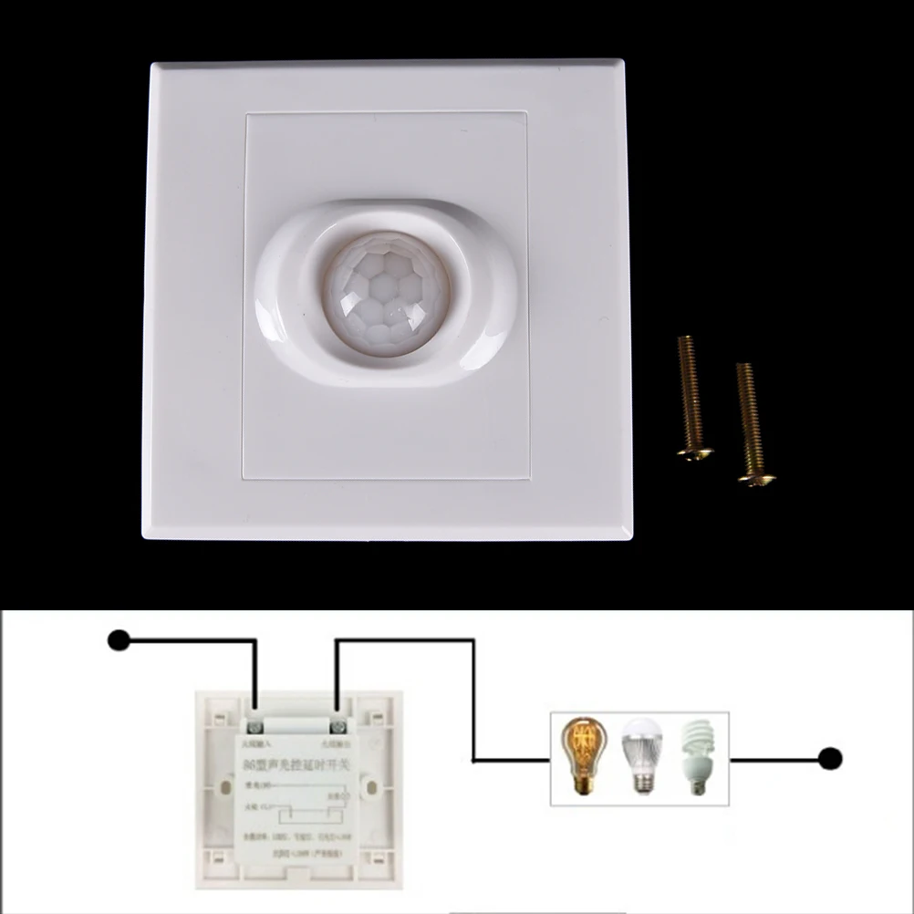 

Module Body Motion Sensor Auto On off PIR Senser Infrared IR Switch AC85V~250V