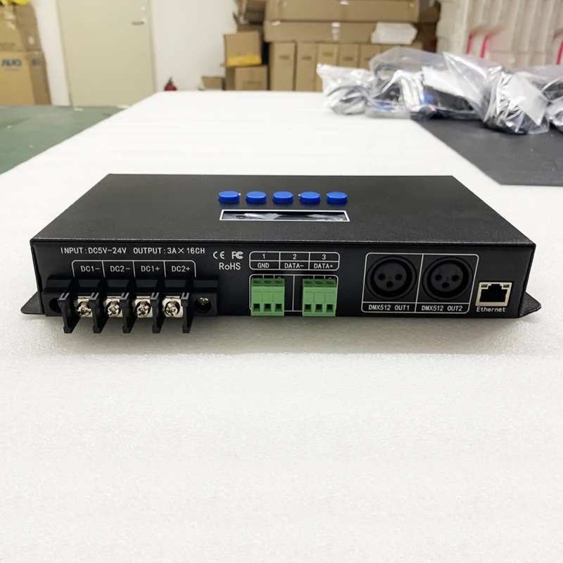 - DC5V24V 4 Channels Artnet To SPI DMX Pixel Light Controller BC204 And BC216