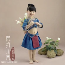 Lian Xiang Fu группа миао Девушка Костюм Экзотический стиль Этническая мода девушка костюм