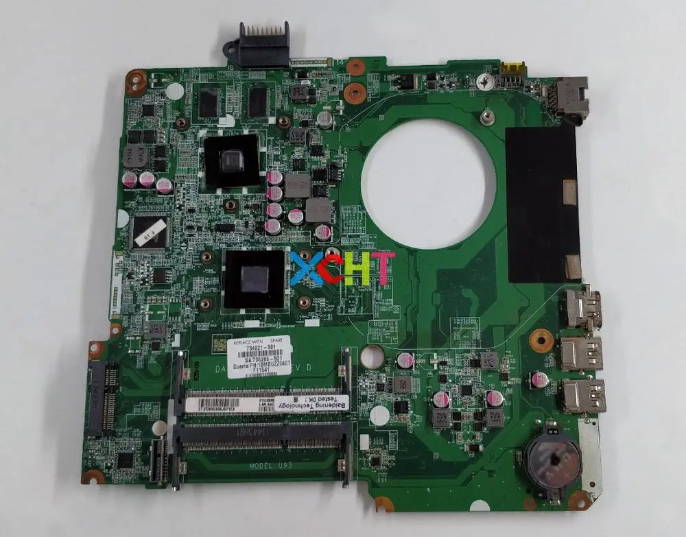 

for HP 15-N Series 15Z-N100 15Z-N200 734821-001 734821-501 734821-601 HD8670M/1G A6-5200 DA0U93MB6D0 Motherboard Working Perfect