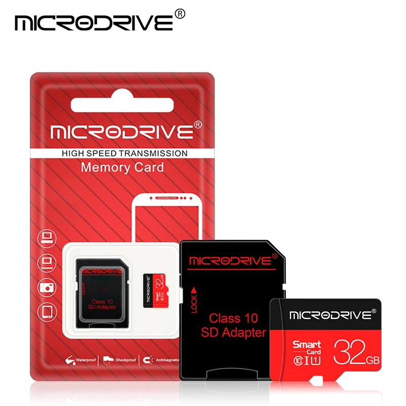 Ультра MicroDrive micro sd карта 8 ГБ/16 ГБ/32 ГБ/64 Гб/128 Гб micro sd карта памяти carte memoire 32 Гб C10 Mini TF карта Бесплатный SD адаптер