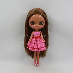 Кукла телесного цвета для серии No. BL12489103 льняные волосы шоколад кожа подходит для DIY Изменить Игрушки для девочек