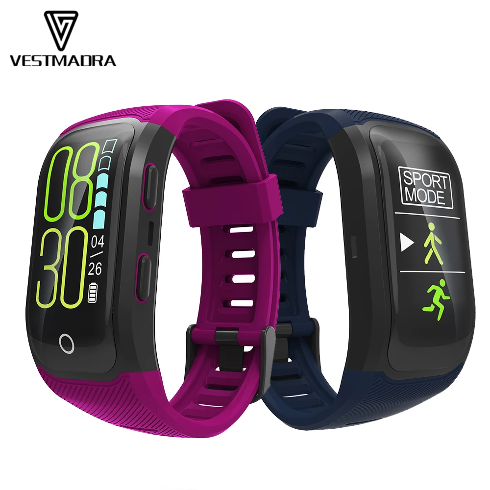 

VESTMADRA VM08S Color Screen Fitness Tracker GPS Smart Bracelet IP68 Waterproof Heart Rate Monitor Outdoor Activity Tracker