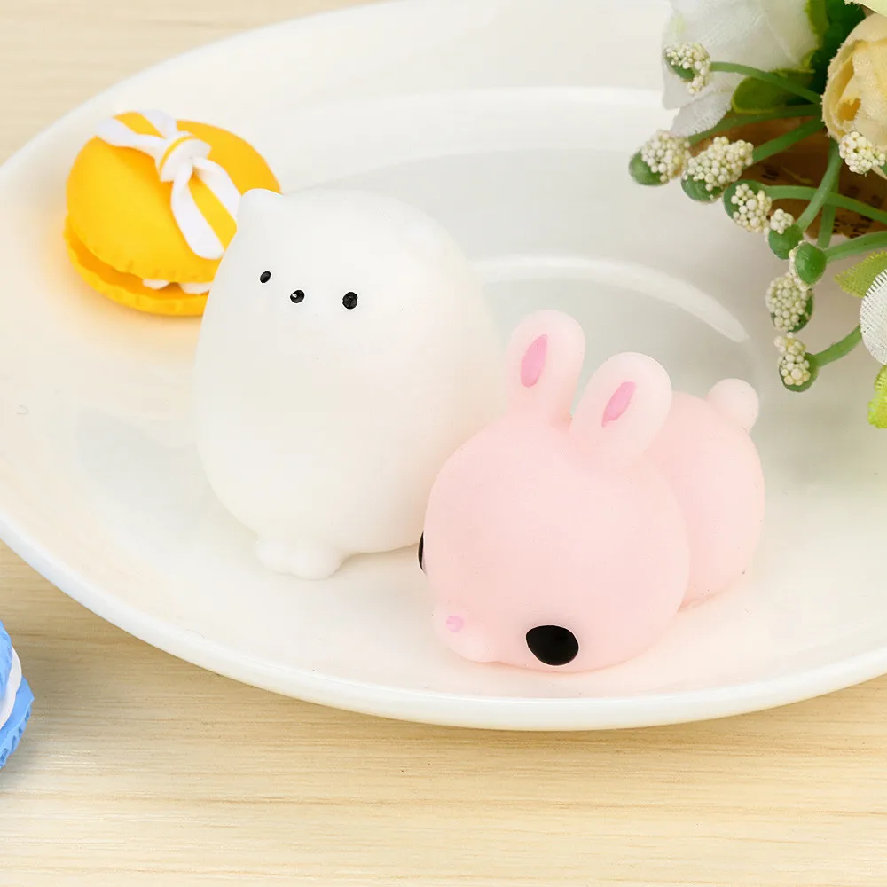 Skuishy Animales ремешки милый Кот медленно поднимающийся Squeeze Healing Fun Дети Kawaii игрушка