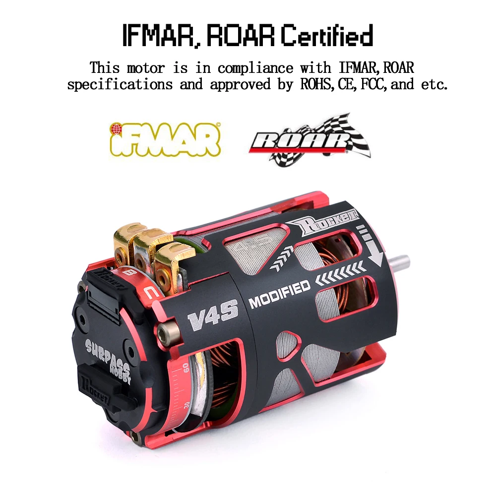 Бесщеточный сенсорный мотор Rocket 540 V4S 8 5 T 9 10 13 17 21 25 для модифицированных