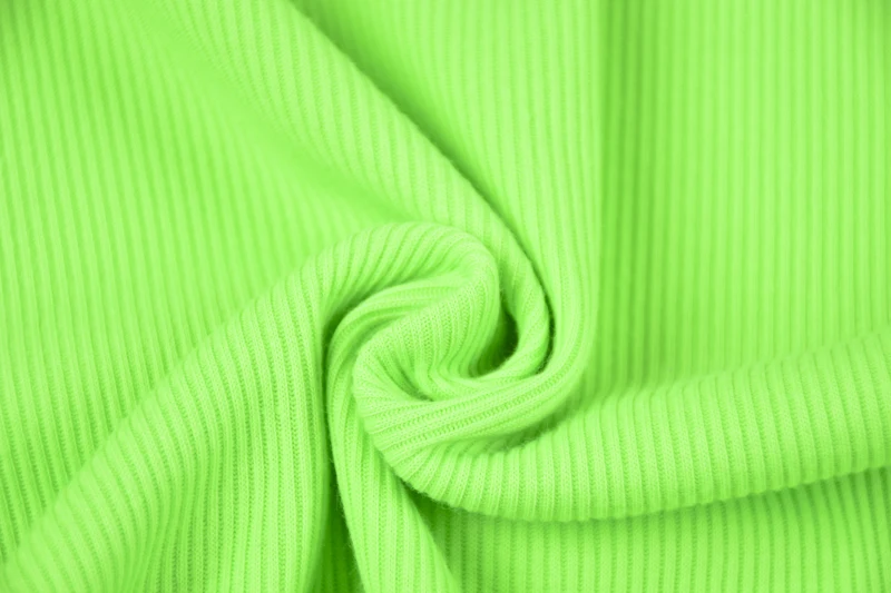 Hugcitar  spaghetti straps crop tops skirt 2 pieces sets 2019 summer women neon green solid party streetwear female slim elegant