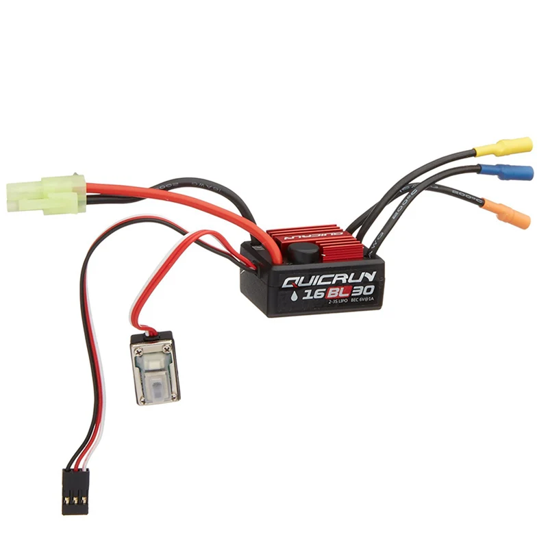 Комбинированная система FATJAY HobbyWing QuicRun 2435 SL G2 4500KV мотор + 30A ESC светодиодный