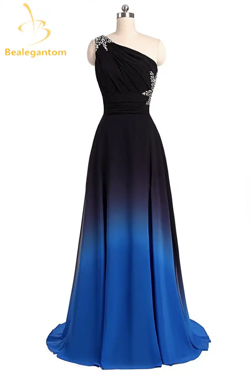 black and blue dresses