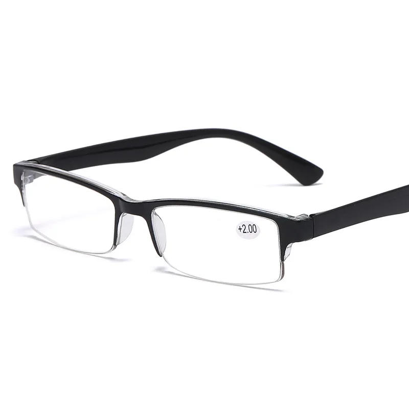 Higodoy увеличительные очки 250 градусов, очки для чтения, портативный подарок для родителей, прозрачные линзы, очки для дальнозоркости - Цвет оправы: black