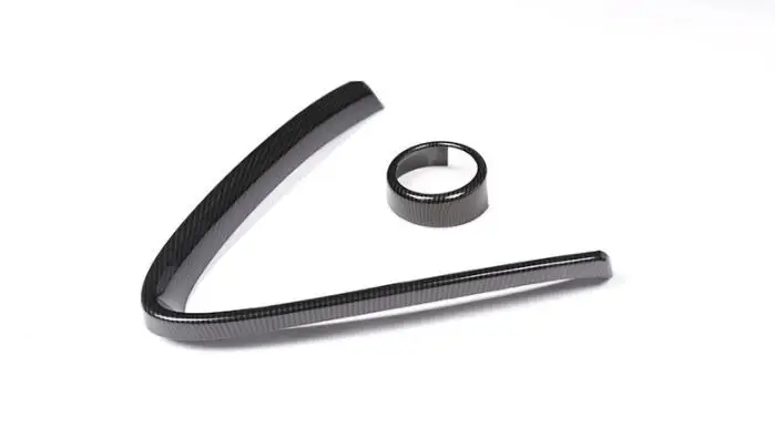 

Carbon Fiber Style For Alfa Romeo Giulia 2017 2018 ABS Plastic Front Grill Decoration Frame Car Accessories 2pc