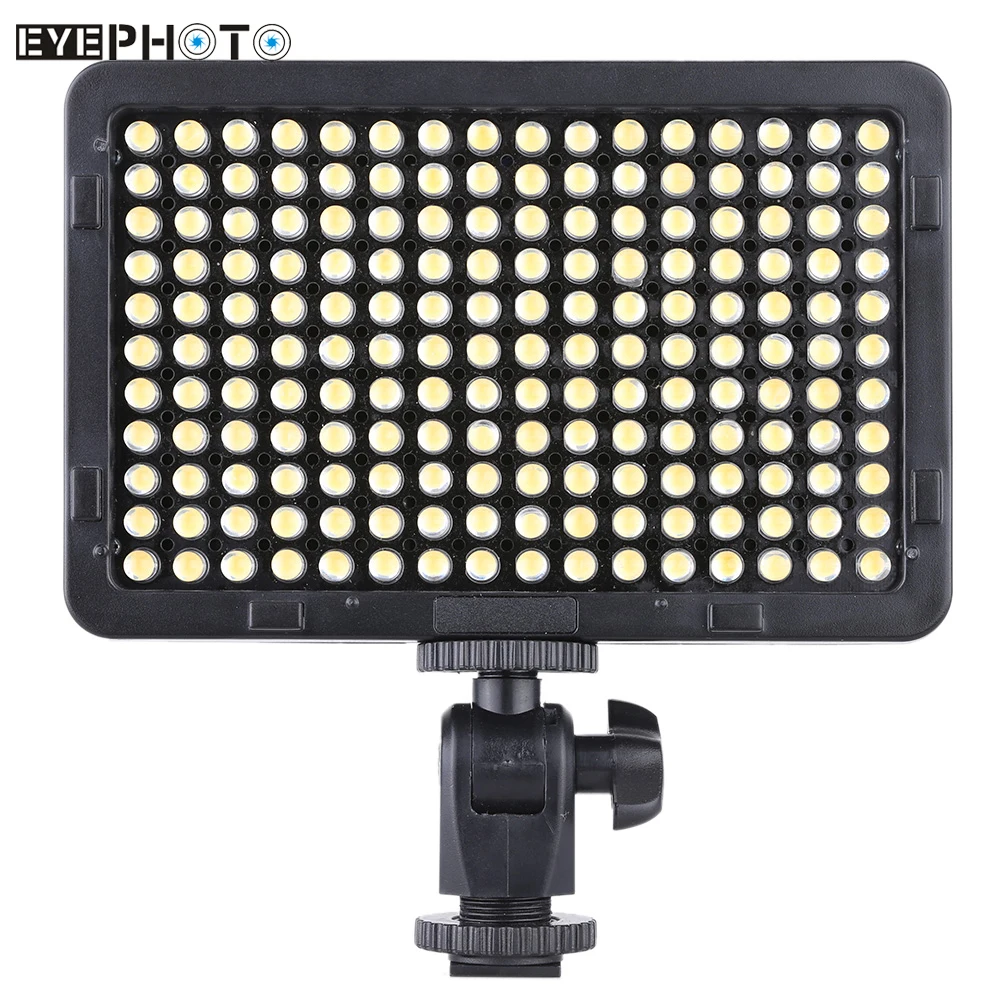 Prix pour PT-176S 176 LEDs 5600 K Portable LED Vidéo Panneau Lumineux Lampe Éclairage Photographique pour Canon Nikon Pentax Olympus DSLR Camera Prix pour PT-176S 176 LEDs 5600 K Portable LED Vidéo Panneau Lumineux Lampe Éclairage Photographique pour Canon Nikon Pentax Olympus DSLR Camera