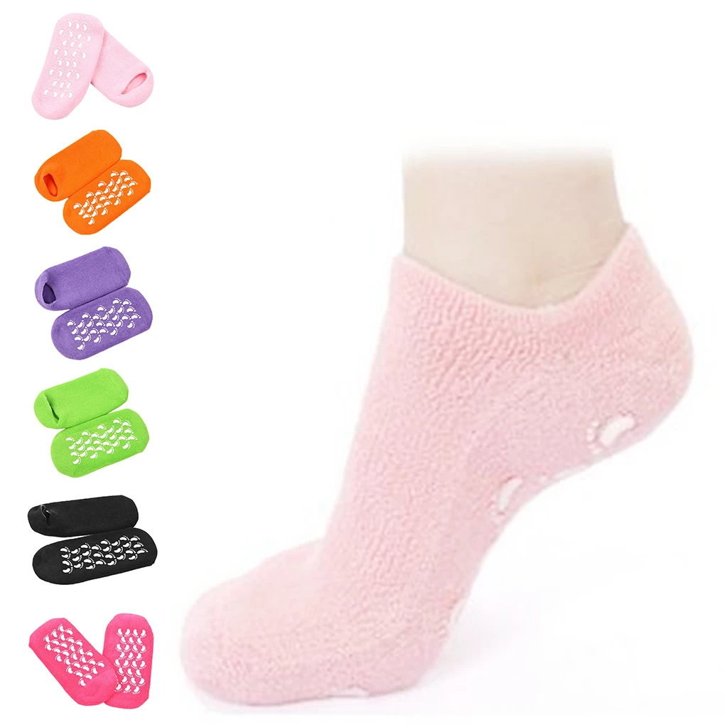 1 Pair Soften Repair Cracked Skin Moisturizing Socks Treatment Full Gel
