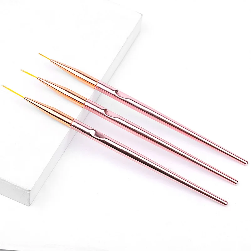 

Nail Art Double Head Color Palette Painted Hook Line Pen Nails Tool Brush Sets Drawing Brush Manicure Tool HC65