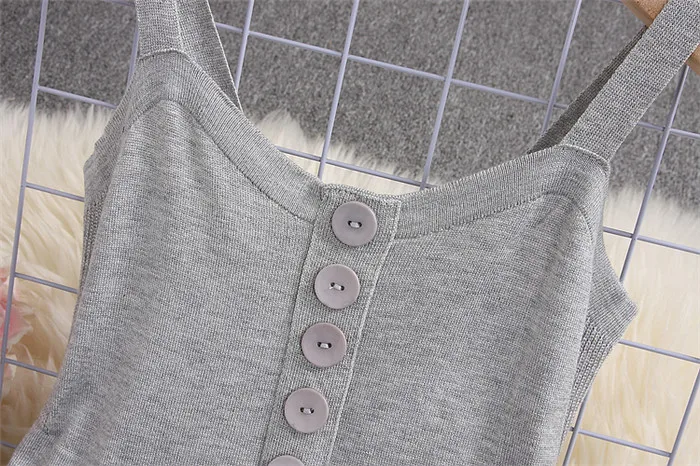 ALPHALMODA, весенние женские трикотажные комбинезоны до середины икры, однобортные, приталенные, расклешенные, повседневные, одноцветные, вязаные детские комбинезоны