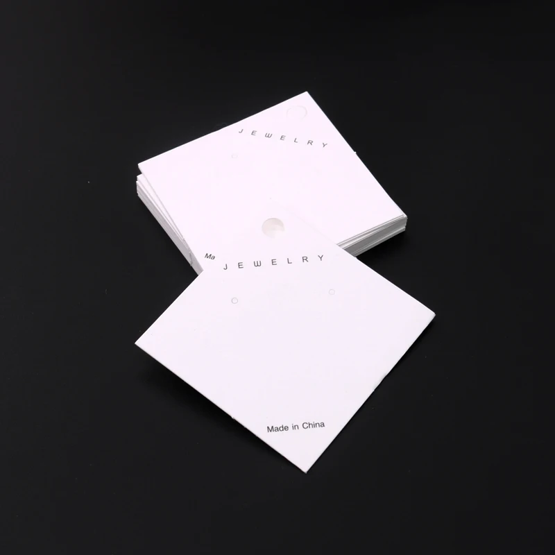

5.5*5.5cm jewelry card earrings paper card custom logo custom jewelry accessories packaging display card paper 100 pieces