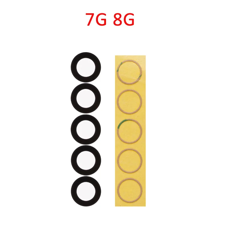 10 шт./набор, задняя камера, стекло для iPhone X 7, 8 Plus, 6, 6 S, 6 Plus, 7G, 8G, 6G, 7 Plus, крышка задней камеры, объектив, 3 м, наклейка, держатель, запчасти
