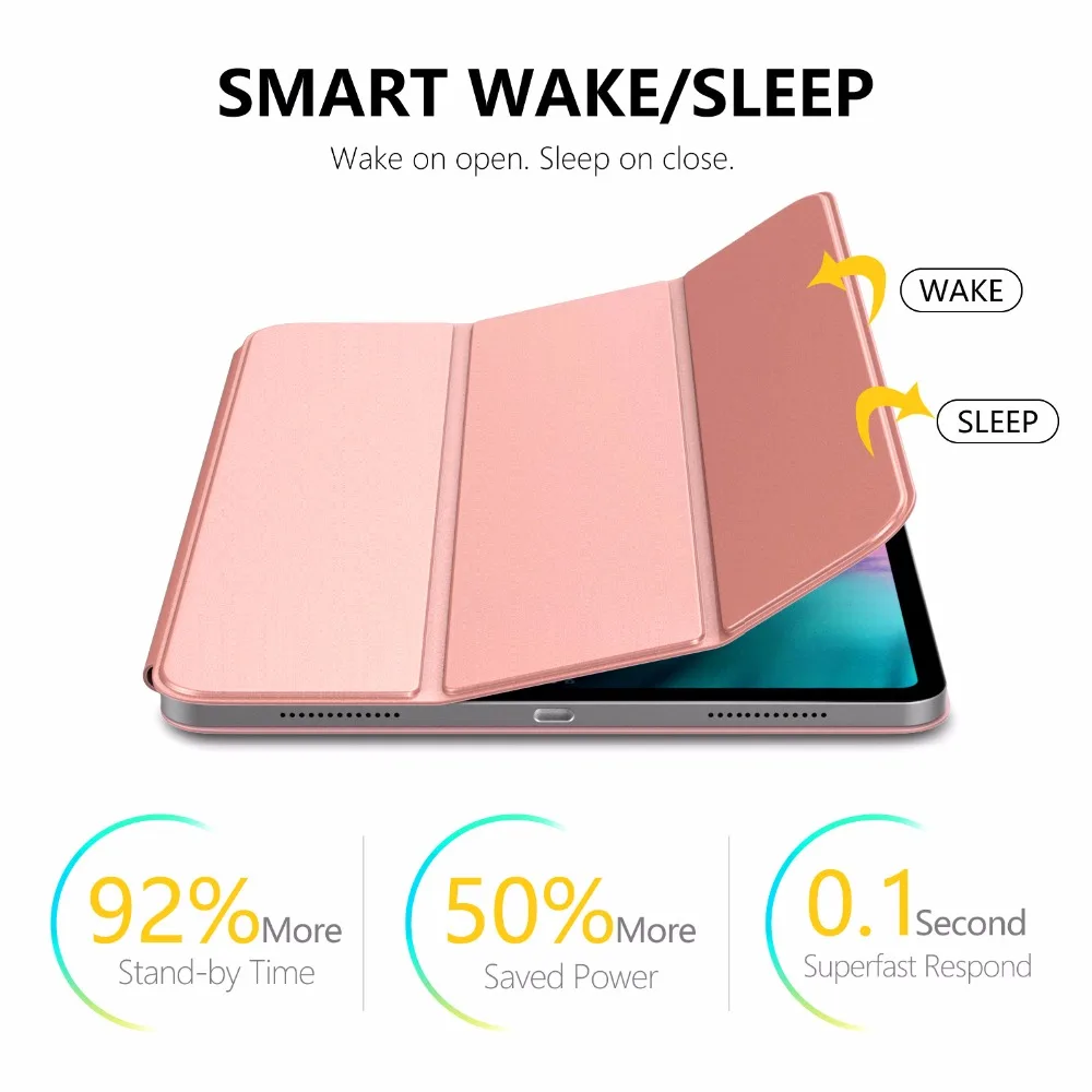 Moko para Ipad Capa com Magnético Case Suporte Magneticamente Anexar Carga - Par] Fino Leve Inteligente Escudo Pro 12.9 2020 - Imagem 6