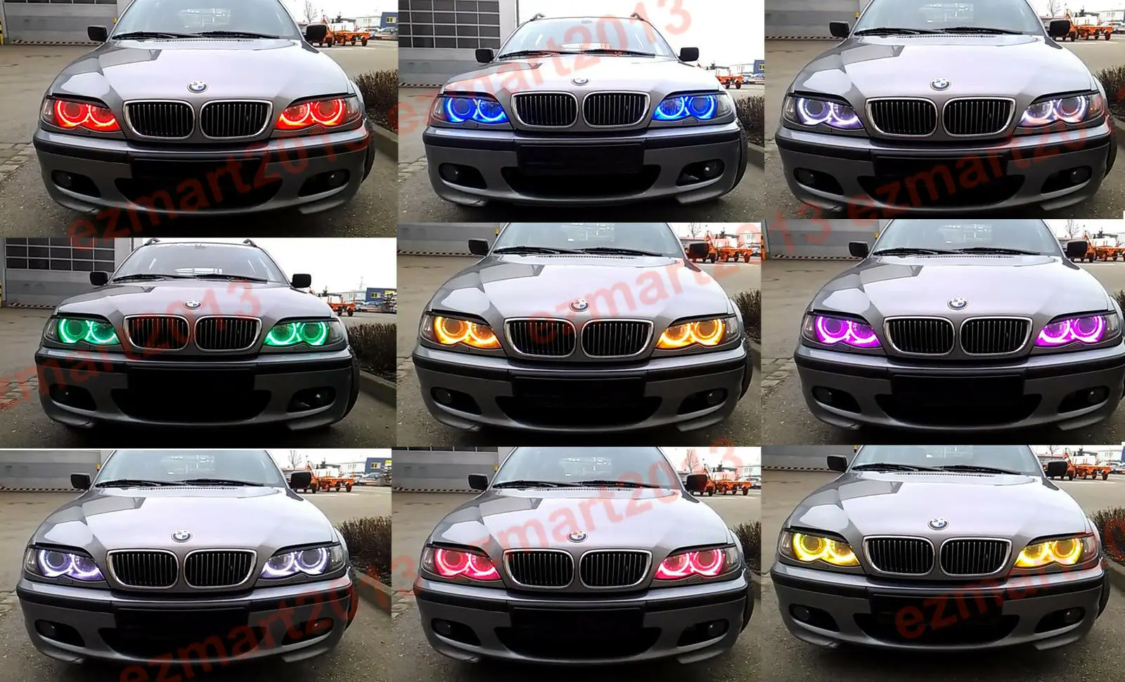 Светодиодные кольца lhalo из хлопка RGB подходят для Dodge Charger 2015 2019 автомобильные фары