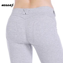 2018 Low Waist Pants Women Sexy Hip Push Up Pants Legging Jegging Gothic Leggins Jeggings Legins Comfortable Women Leggings