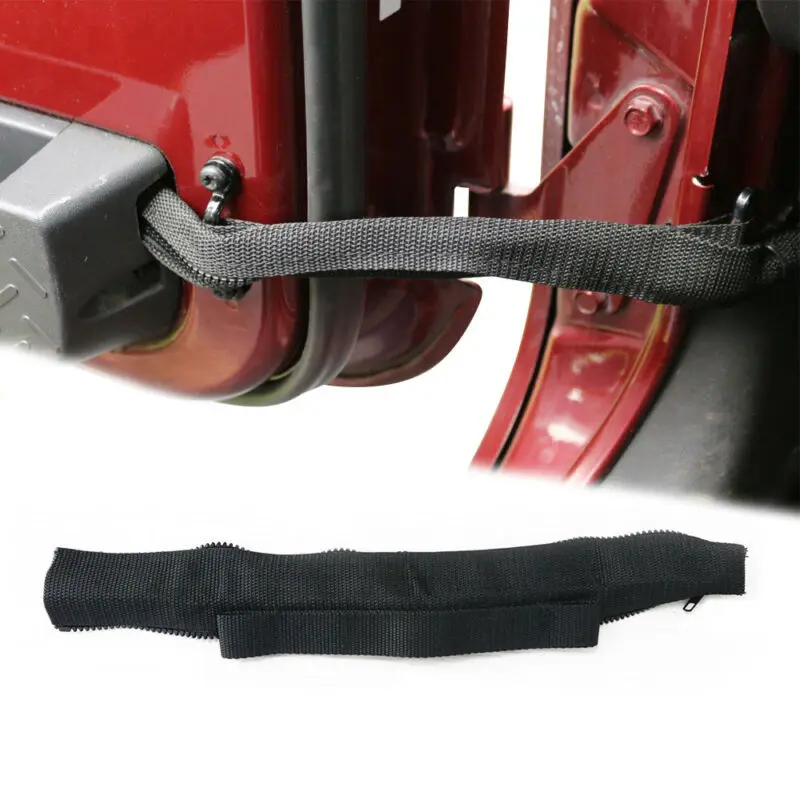 

For Jeep Wrangler JK 2007-18 Door Limiting Adjustable Strap Belts Hinge Replace