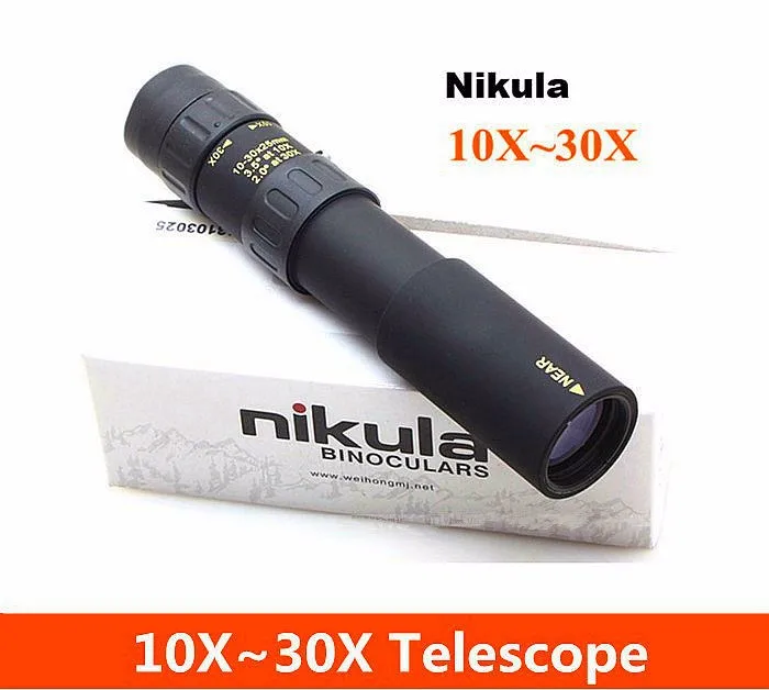 Nikula Telescopio монокулярный телескоп 10-30x25 Binoculo Spyglass охотничий оптический призменный телескоп