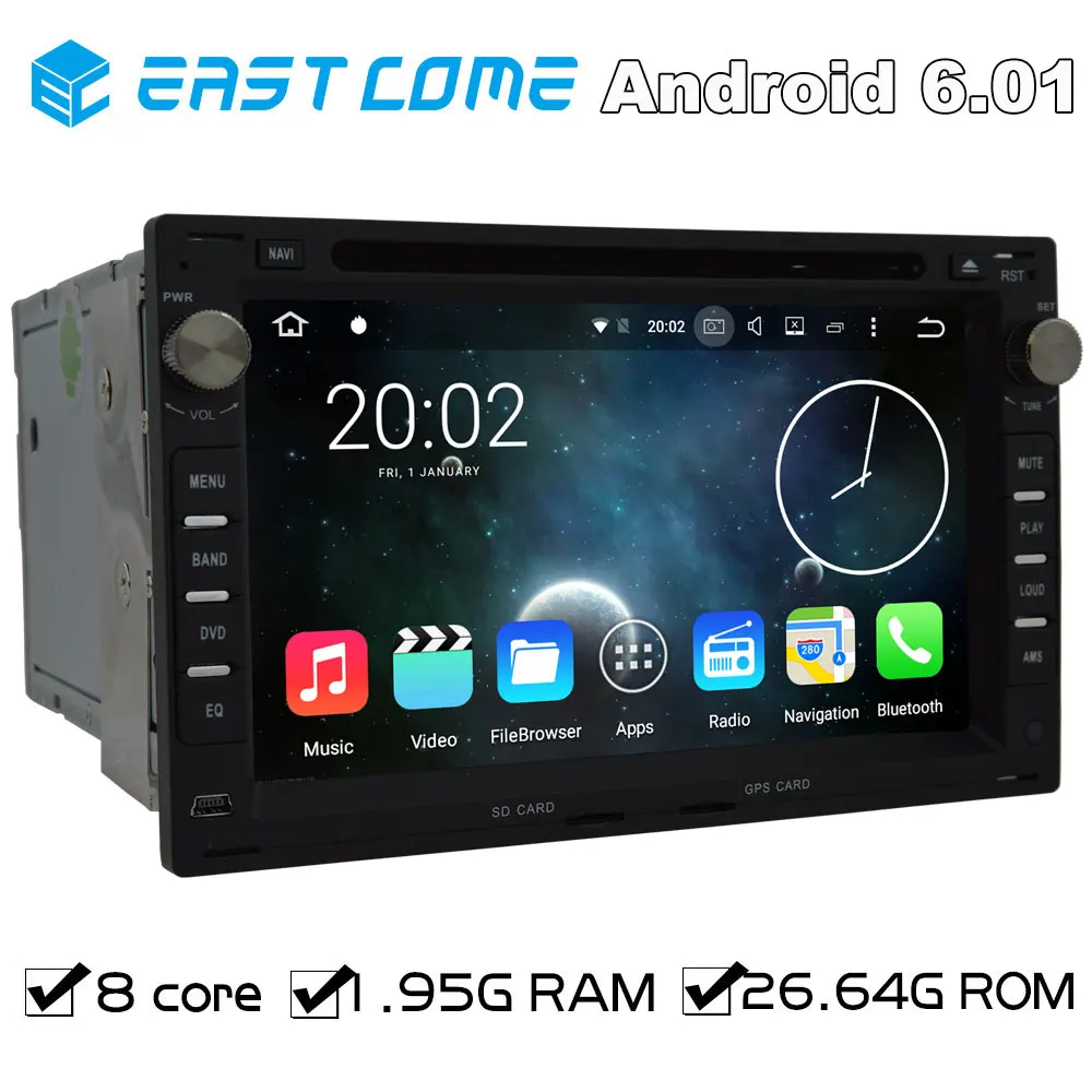 

8 Cores Quad Core Android 6.01 Car DVD Player For VW BORA(MK3,4) POLO(MK3,4) PASSAT B5(MK5) SHARAN With Radio Bluetooth GPS Navi
