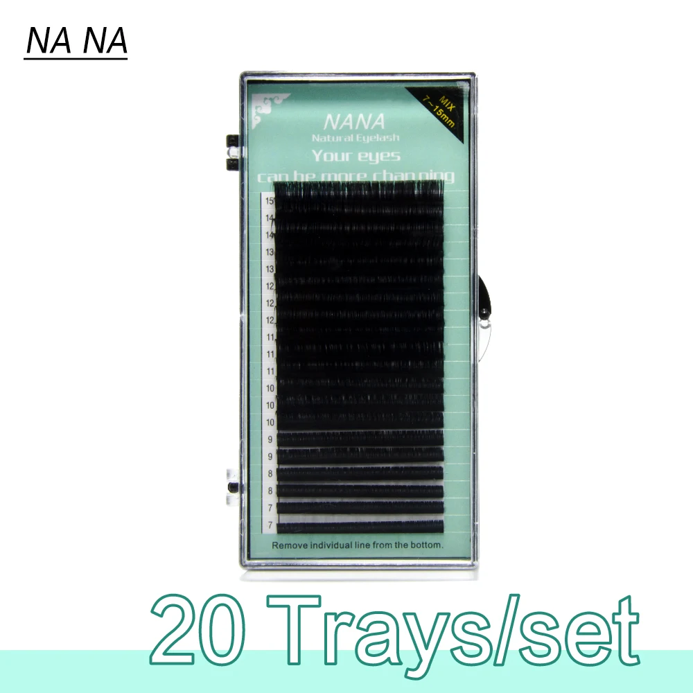 

All size 20 casesHigh quality eyelash extension mink individual eyelash extension natural eyelashes false eyelashes wholesale