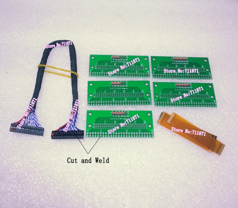 Кабель адаптер LVDS MiPi сварочный переходник 0 3 2 54 Pitch 25P 31Pin 39P 45P 51Pin FPC DIP разъем 30P