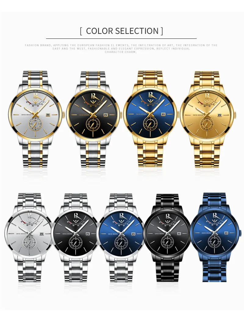 NIBOSI Mens Watch 2018 Luxury Brand Gold Watch Men Waterproof Analog Wristwatch Mens Stainless Steel Clock Men Reloj Hombre 2018 (7)