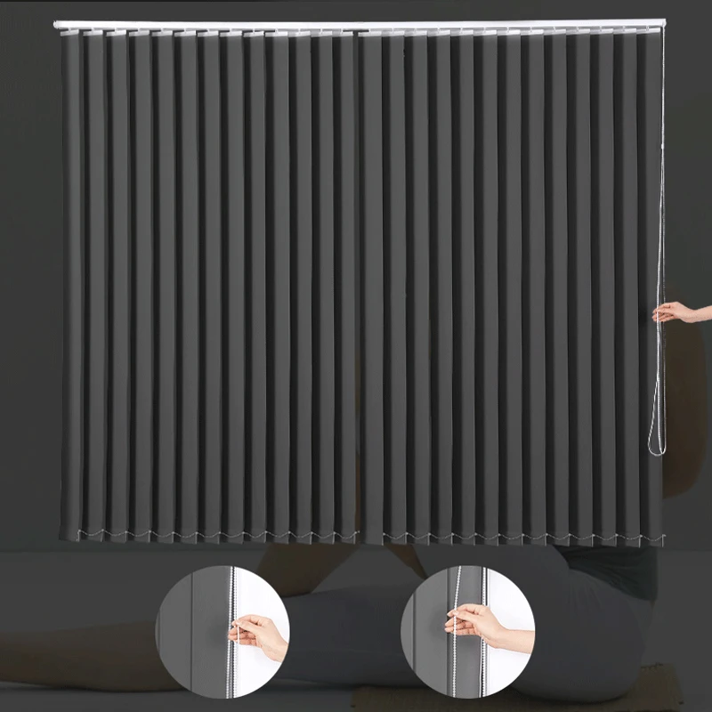 qualified 89mm fabric vanes Vertical blinds for customized sizein