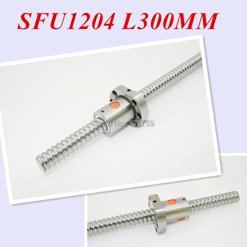 

Free Shipping SFU1204 300mm Ball Screw RM300mm C7 Rolled Ball Screw and SFU1204 Ball Nut for CNC parts