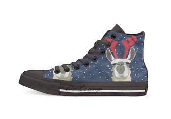 

Llet It Snow Casual High Top Canvas shoes sneakers For Drop shipping
