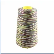 Дизайн машинная промышленная швейная нить катушка Радужная швейная нить из полиэстера многоцветная швейная нить 3000Y/катушка 40 S/2