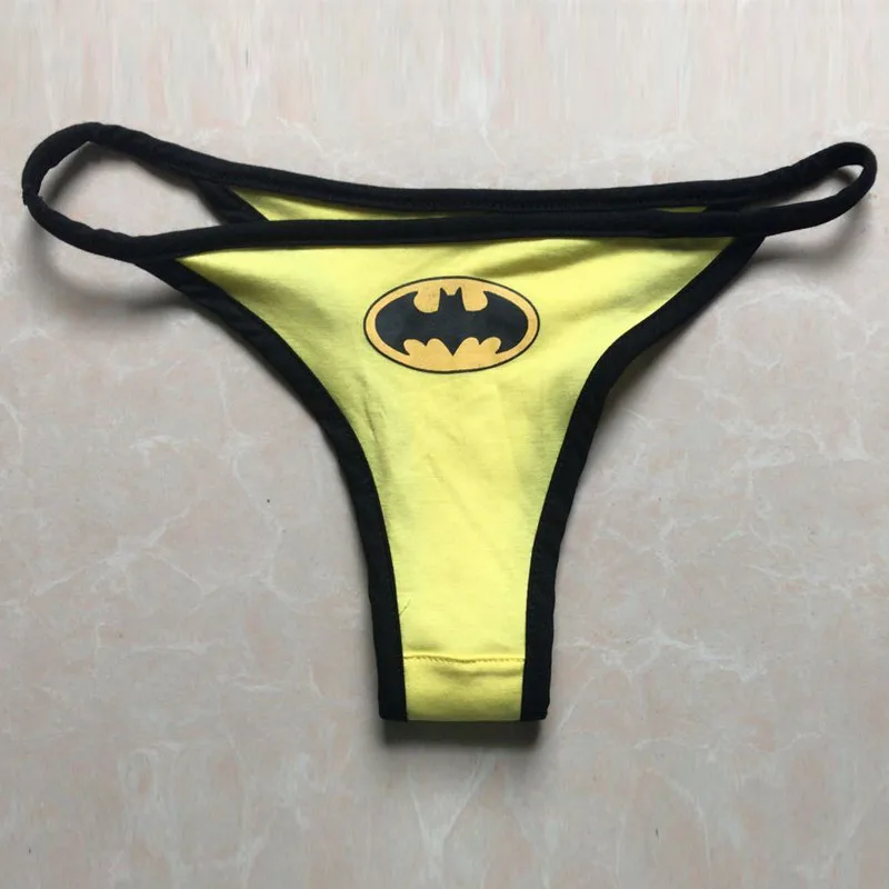 Sexy Women'S Superhero Steve Rogers Dark Knight Bruce Wayne Kal-El Clark Kent Cartoon Underwear G-String Panties Lingerie