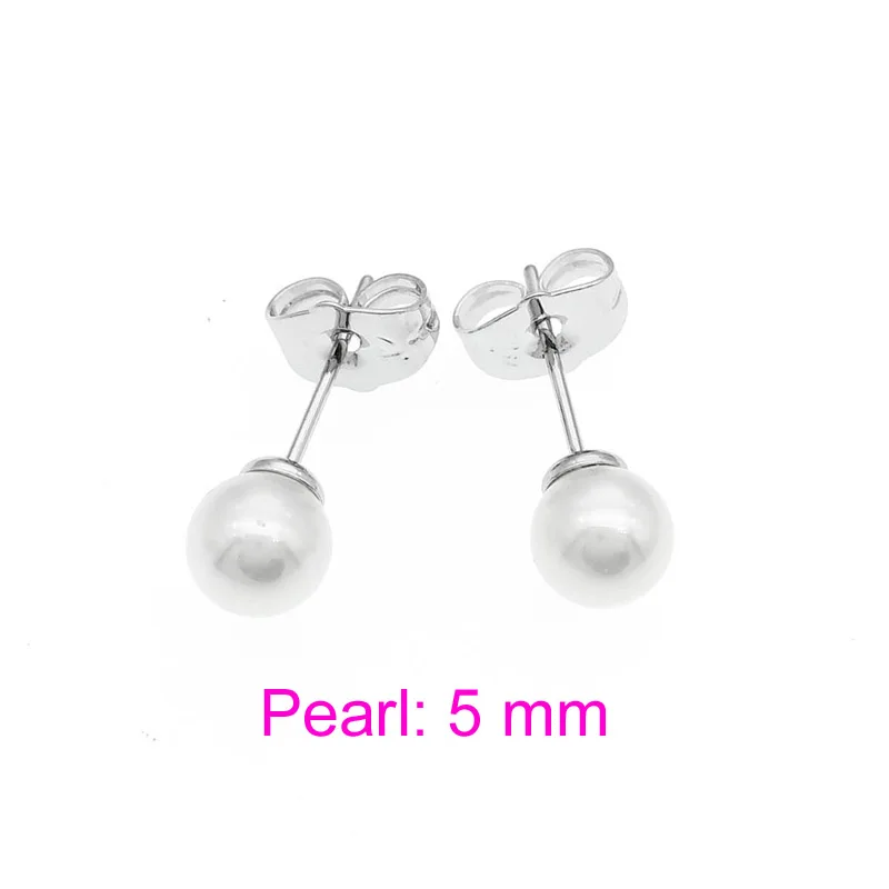 Женские серьги с белым жемчугом 8/5 мм|stud earrings|pearl earringswomen stud earrings |