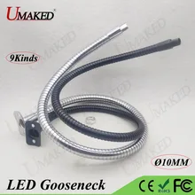 Por Flexible Lamp Pipe Lots From 1pc Dia10mm Led Gooseneck Flexible Lamps Holder With Fixed Bracket Chrome Iron Hose Universal Lamp Soft Pipe Serpentine Diy