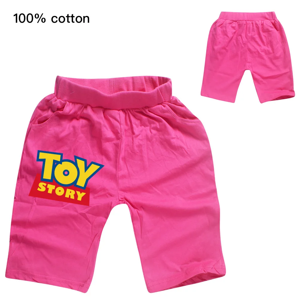 Toy story/4 стиля; брюки для мальчиков и девочек; брюки из чистого хлопка с рисунком; удобная одежда