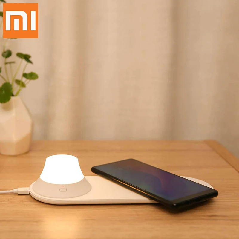 Original Xiaomi LED lights wireless charger Fast Charge for iPhone Samsung Nokia Google Sony Wireless phone Quick charge base