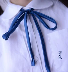 Meng Meng Da Thin strips Smooth collar rope Japanese high school uniform neck rope JK uniform cute kawaii collar bow tie Meng Meng Da Thin strips Smooth collar rope Japanese high school uniform neck rope JK uniform cute kawaii collar bow tie
