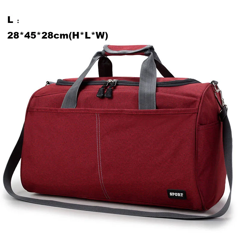 Scione Оксфордские дорожные сумки через плечо для ноутбука, тканевые багажные сумки через плечо для мужчин и женщин, Водонепроницаемые многофункциональные большие сумки - Цвет: Wine Red L