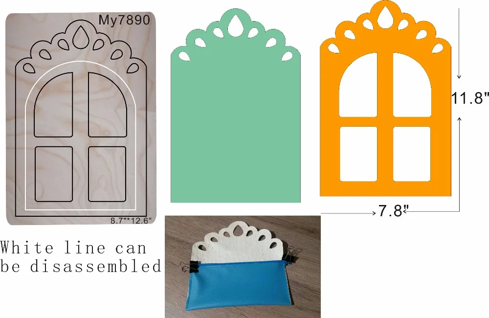 

Wallets and windows. wood moulds die cut accessories wooden die Regola Acciaio Die Misura (MY )