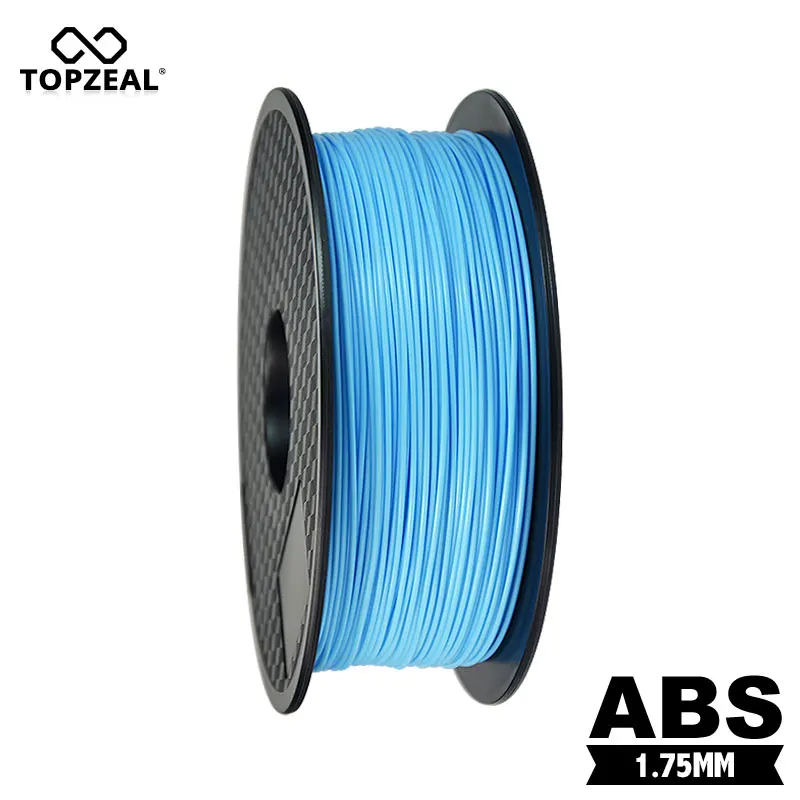 TOPZEAL Премиум ABS нить 1 75 мм 1кг катушка пластик для 3D принтера печать нити светло