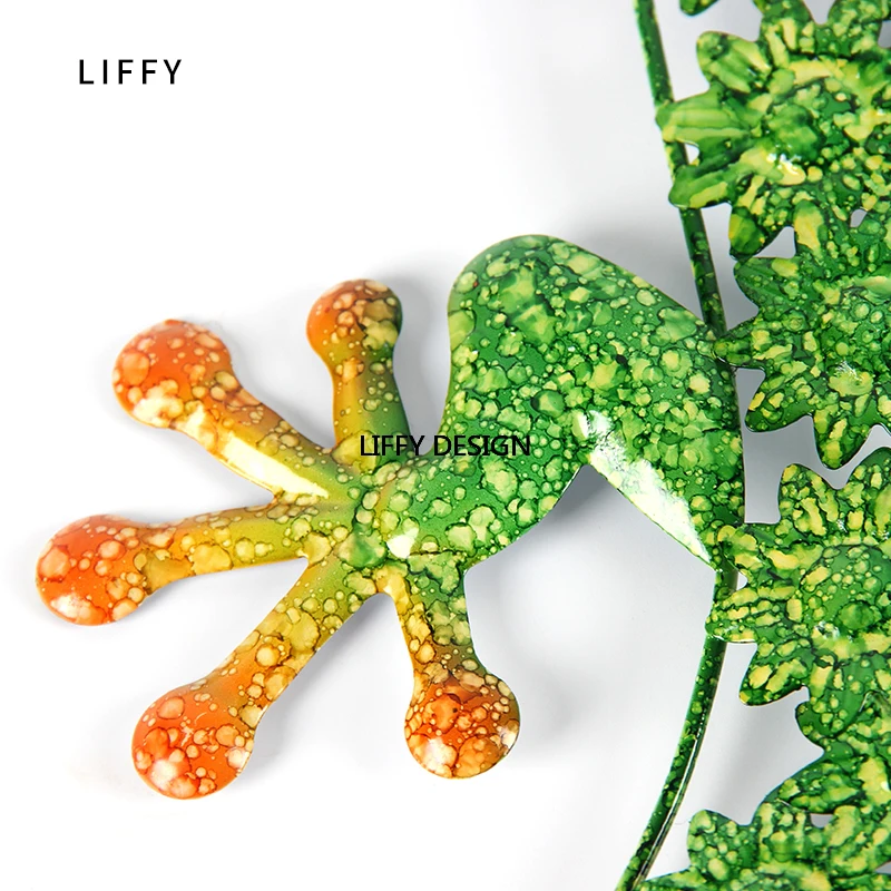 Liffy Metal Lizard Wall Art Garden Outdoor Decoration for Miniatura Yard and Home and Room Decoration for Garden Border