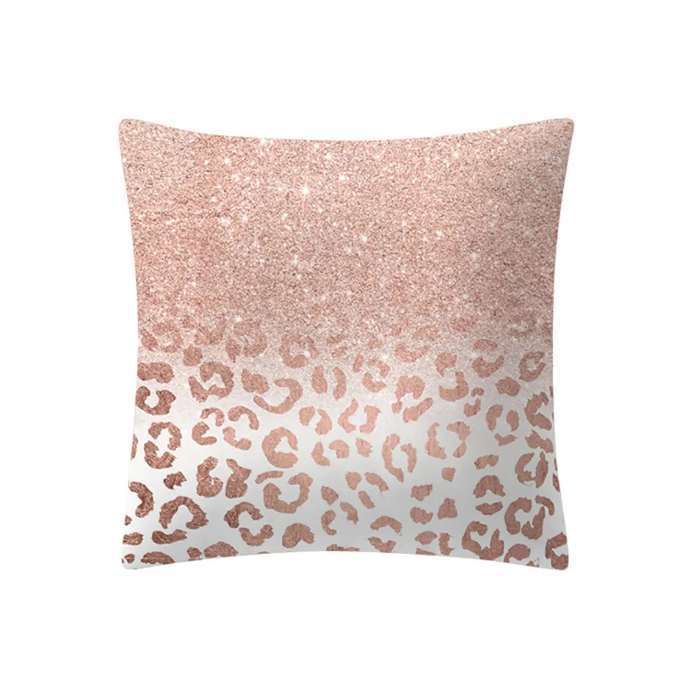 Розовое золото, розовый чехол для подушки квадратный диван автомобиля пледы наволочка льняное белье размером 45*45 см чехол для украшения дома#3