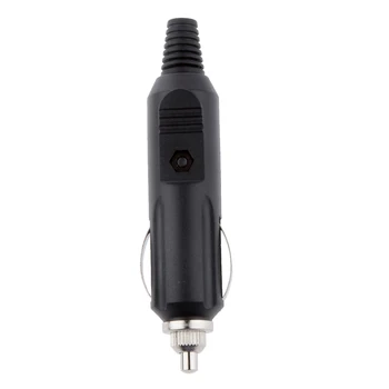 

2 Pieces 12V Male Car Cigarette Lighter Socket Plug Connector Adapter Fused 5A with LED Indicator
