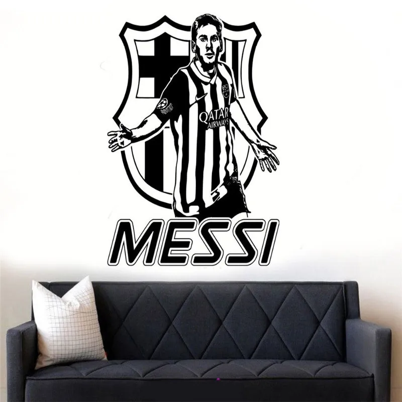

Messi Barcelona La Liga Wall Sticker Art Room Vinyl Football Star Idol Decal DIY Decor