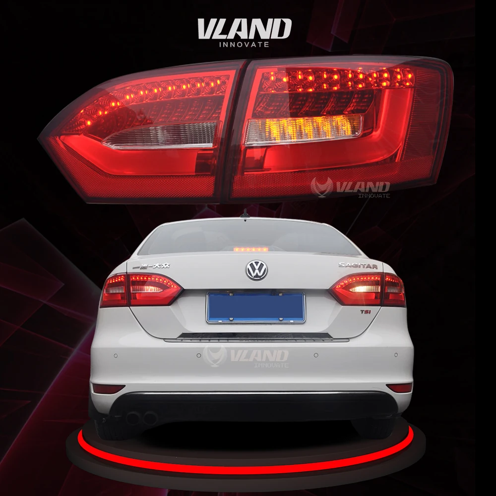 Vland Taillights For Jetta Mk6 Taillight 2011 2014 Led Tail Light DRL