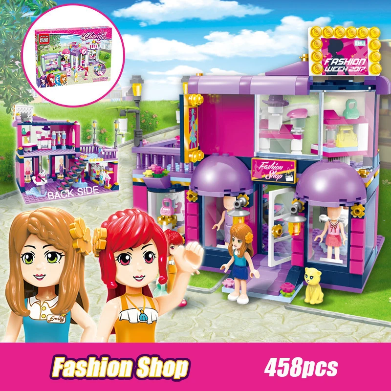 2005 458pcs Girl's Dream Town Constructor Model Kit Blocks Compatible LEGO Bricks Toys for Boys Girls Children Modeling 2005 458pcs Girl's Dream Town Constructor Model Kit Blocks Compatible LEGO Bricks Toys for Boys Girls Children Modeling